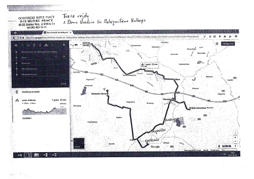 Trasa XI Wojewódzkiego Rajdu Rowerowego